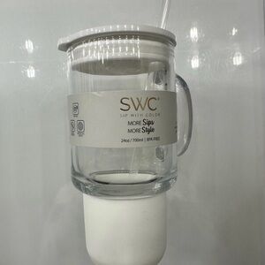 SWC sip with colors (Glass tumbler cup)